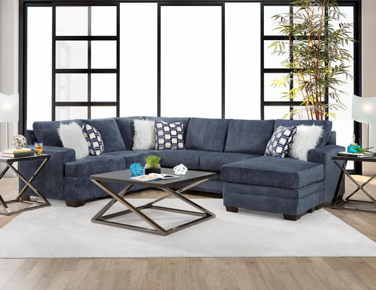 2760 Luscious Marine Sectional with Chaise End DELTA FURNITURE