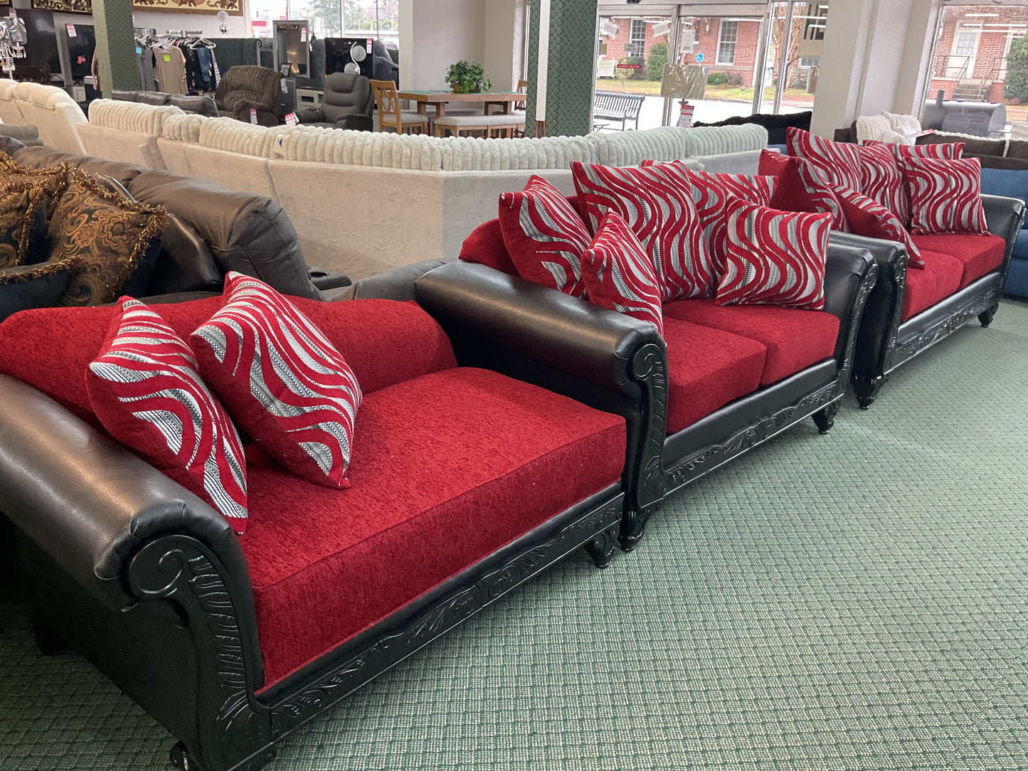 Dempsey Three Piece Living Room Set