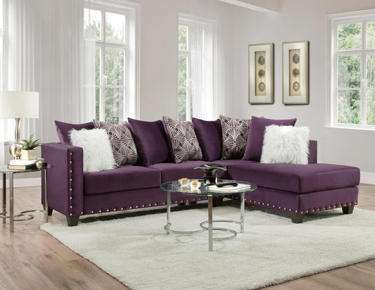 4176 Melon Purple Sofa Chaise DELTA FURNITURE