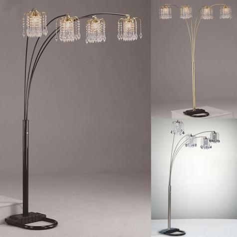 Raindrop Arc Floor Lamp Crown Mark