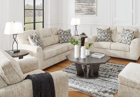 Lonoke Parchment Sofa and Loveseat Ashley Furniture