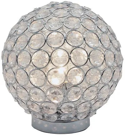 CRYSTAL GLOBE TABLE LAMP Crown Mark
