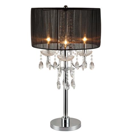 CHANDELIER TABLE TOUCH LAMP 29.5"H Crown Mark