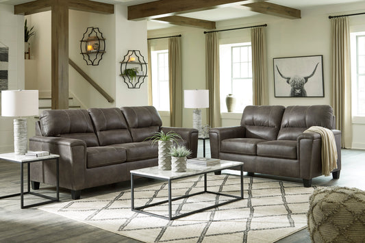 Navi Smoke Sofa and Loveseat Ashley Furniture