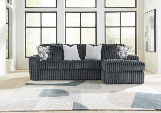 Midnight Madness RSF Chaise 2 Piece Grey Ashley Furniture