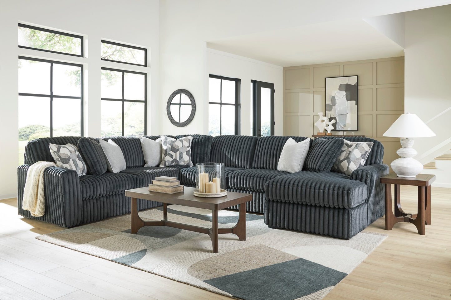 Midnight Madness RSF Chaise 4 Piece Grey Ashley Furniture
