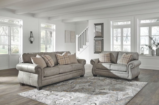 Ashley 4870138.35 Olsberg Steel Sofa and Loveseat Trading Post