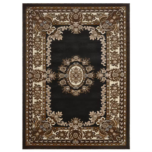 Kingdom 120 Black Rug 5x7