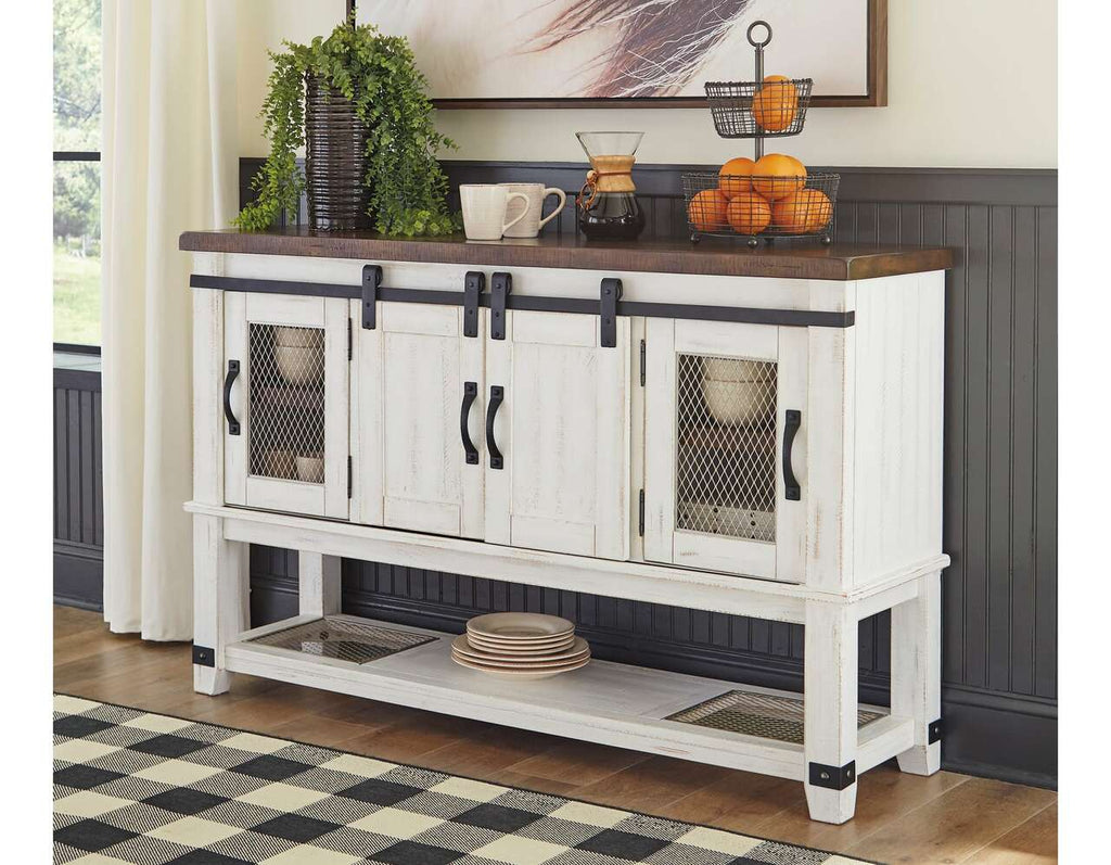 Valebeck Two Tone Server Ashley Furniture