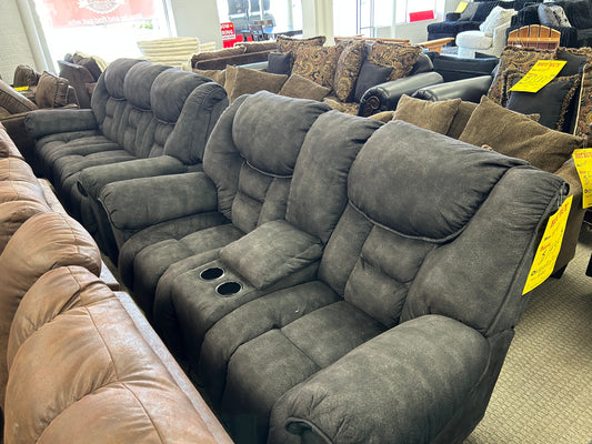 Grey Used Sofa and Loveseat Ashley Furniture