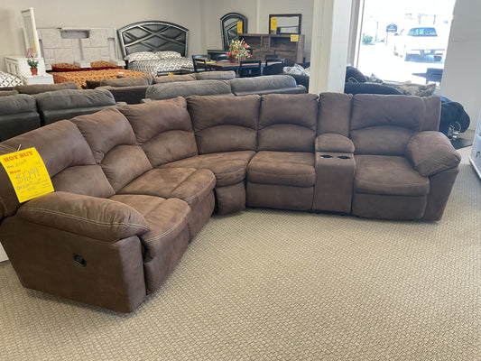 Brown Used Reclining Sectional Ashley Furniture