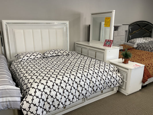 White Used King Size Bedroom Set Ashley Furniture