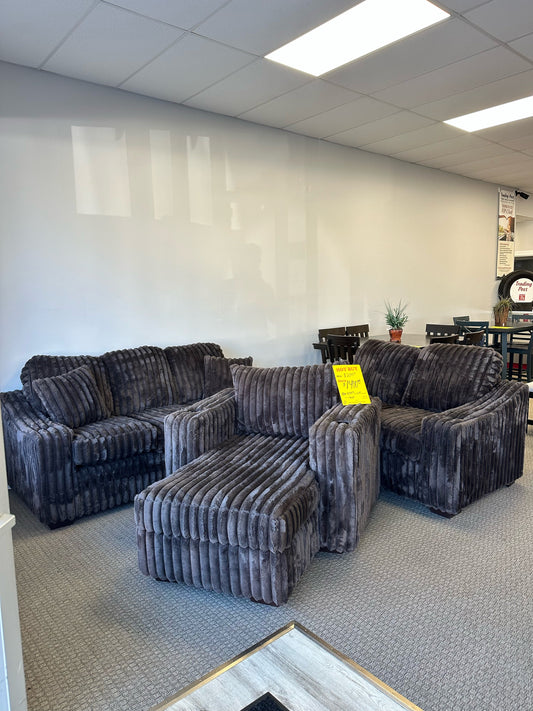 Used 3 Piece Brown Cuddle Classic