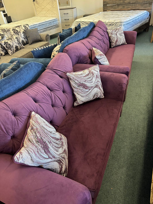 Purple Three Piece Used Hughes Furniture