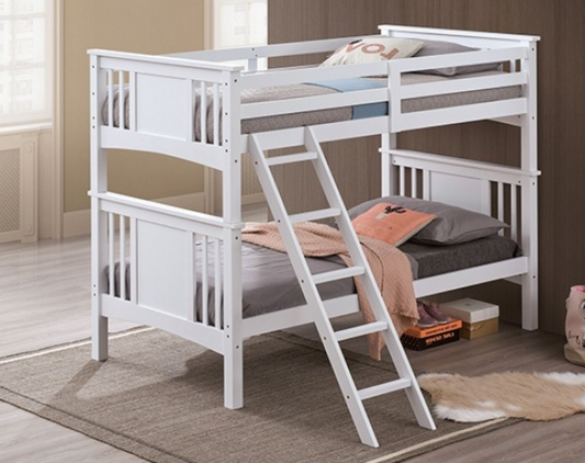 Spring Creek Twin/Twin Bunkbed White Furniture of America