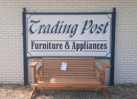 Wooden Glider Swing Trading Post