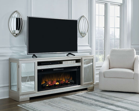 Flamory 72" TV Stand with Fireplace Option Ashley Furniture