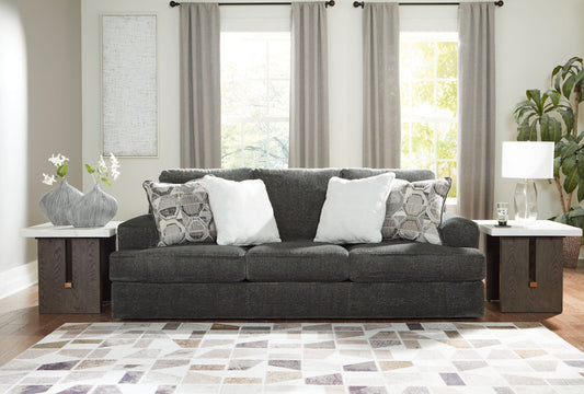 Karinne Smoke Sofa and Loveseat Ashley Furniture