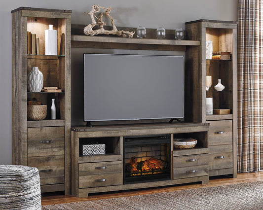 Trinell 4-Piece Entertainment Center with Electric Fireplace Signature Design by Ashley®