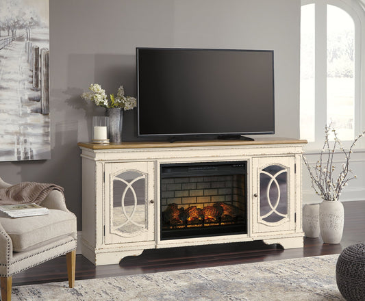 Realyn 74" TV Stand with Electric Fireplace Signature Design by Ashley®