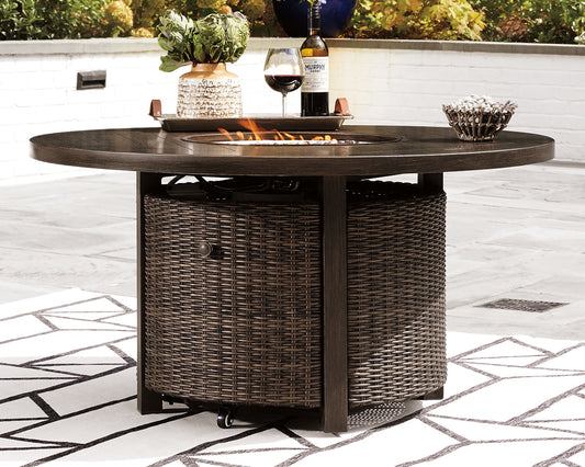 Paradise Trail Round Fire Pit Table Signature Design by Ashley®