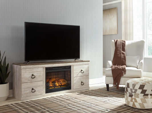 Willowton TV Stand with Electric Fireplace Signature Design by Ashley®