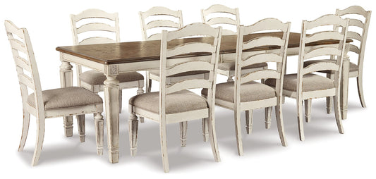 Realyn Dining Table and 8 Chairs Signature Design by Ashley®