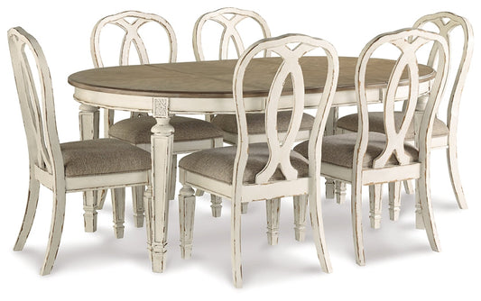 Realyn Dining Table and 6 Chairs Signature Design by Ashley®