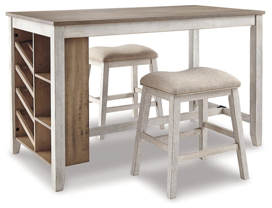 Skempton Counter Height Dining Table and 2 Barstools Signature Design by Ashley®
