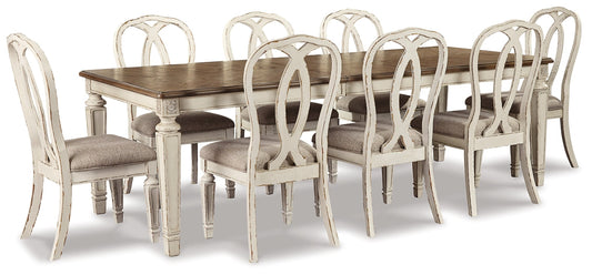 Realyn Dining Table and 8 Chairs Signature Design by Ashley®