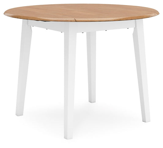 Gesthaven Round DRM Drop Leaf Table Signature Design by Ashley®