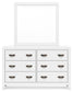 Binterglen Twin Panel Bed with Mirrored Dresser Signature Design by Ashley®