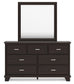 Covetown Full Panel Bed with Mirrored Dresser Signature Design by Ashley®