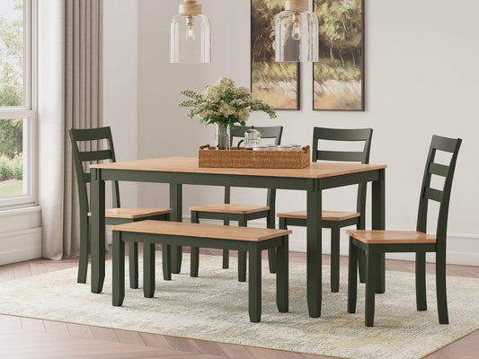 Gesthaven Dining Room Table Set (6/CN) Signature Design by Ashley®