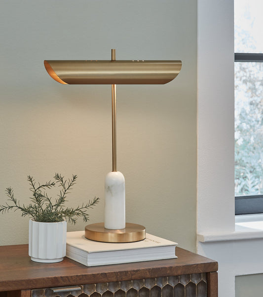 Rowleigh Marble Desk Lamp (1/CN) Signature Design by Ashley®