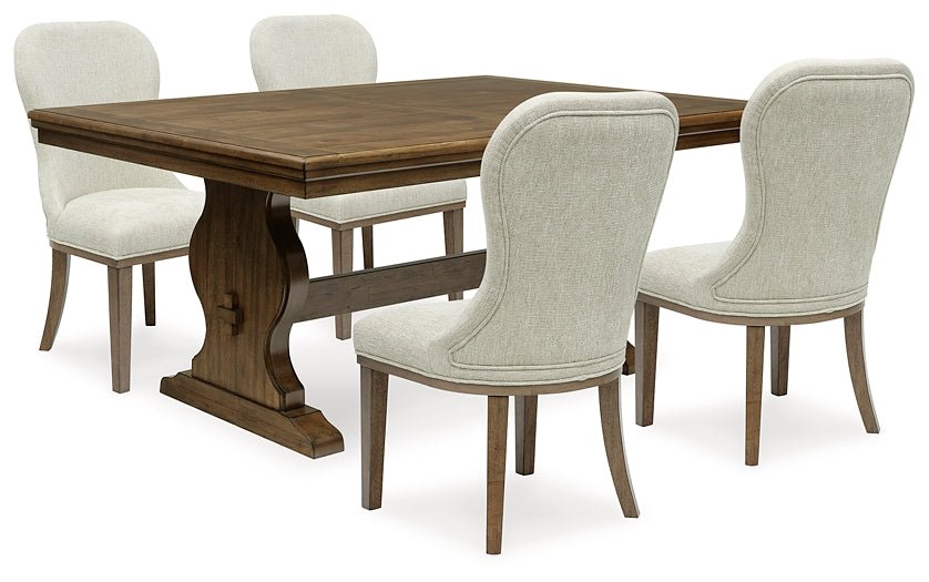 Sturlayne Dining Table and 4 Chairs with Storage Benchcraft®
