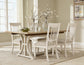Shaybrock Dining Table and 4 Chairs with Storage Benchcraft®