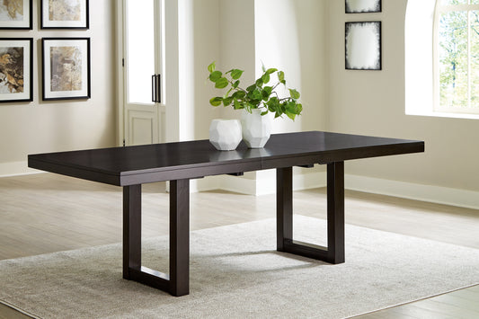 Neymorton RECT DRM Butterfly EXT Table Signature Design by Ashley®