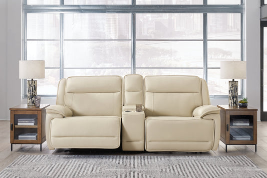 Double Deal 3-Piece Power Reclining Loveseat Sectional with Console Signature Design by Ashley®