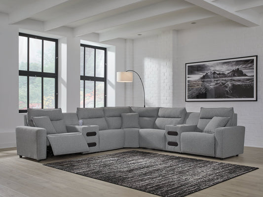 ModMax II 7-Piece Power Reclining Sectional with Audio Consoles Signature Design by Ashley®