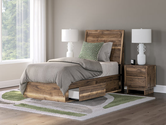 Chirason Twin Panel Bed with Storage Signature Design by Ashley®