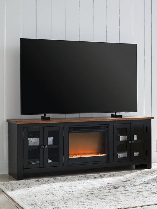 Wildenauer 76" TV Stand with Electric Fireplace Signature Design by Ashley®