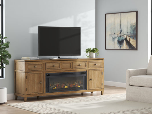 Sharlance 81" TV Stand with Electric Fireplace Signature Design by Ashley®