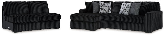 Midnight-Madness 3-Piece Sectional with Chaise Signature Design by Ashley®