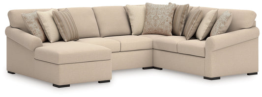 LadyMae 4-Piece Sectional with Chaise Benchcraft®