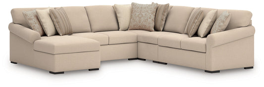LadyMae 5-Piece Sectional with Chaise Benchcraft®