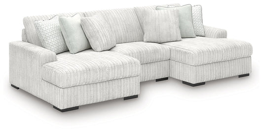 Stupendous 3-Piece Sectional with Double Chaise Signature Design by Ashley®