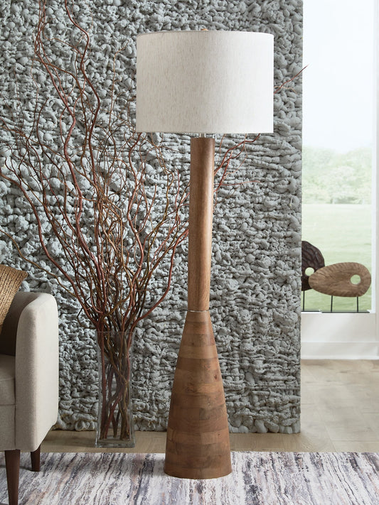 Ailsa Wood Floor Lamp (1/CN) Signature Design by Ashley®