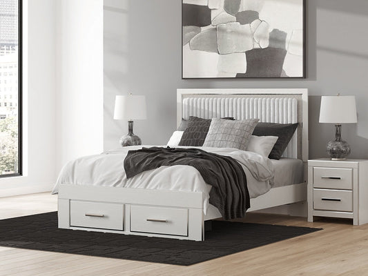 Zuraleus Queen Upholstered Panel Platform Storage Bed Signature Design by Ashley®