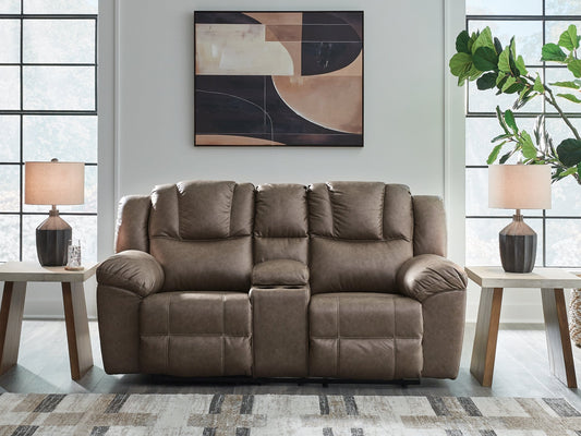 Lowilla DBL Rec Loveseat w/Console Signature Design by Ashley®